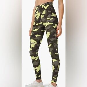 Lululemon Swift High Speed Camo Capri Leggings size 0